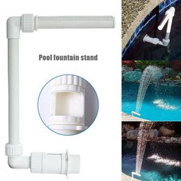 Accessories Swimming Pool Waterfall Fountain Kit Pvc Feature Water Spay Pools Spa Decorations Easy Instal Swimming Pool Accessories