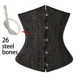 26 Steel Bones Sexy Control underbust Corsets & Bustiers Waist Cincher Corselet Body Shaper 9083257V