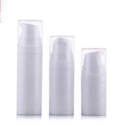 5ml 10ml 15ml White mini Airless Pump Lotion Bottle,sample and test bottle ,Airless Container,Cosmetic Packaging F2017493 Okjpp
