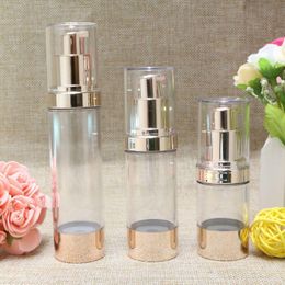 15/30/50ml Empty Airless Pump bottles Mini Portable Vacuum Cosmetic Lotion Treatment Travel bottle F20172219 Foqjp