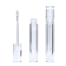 Empty 78ML Lipgloss Tubes Round Transparent Crystal Lip Gloss Tubes With Wand Empty Lip Gloss Tubes Clear Fast Shipping F3864 Bvaug