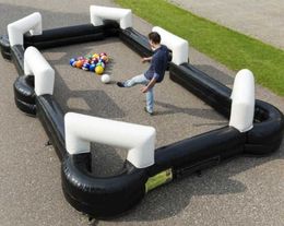 5m-10m Inflatable Snooker Ball Table Soccer Football Field PVC Billiard Game Pitch with balls and blower For Sale
