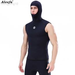 Wetsuits Drysuits Slinx 3MM neoprene men's Hooded vest wetsuit scuba diving skin diving HKD230704