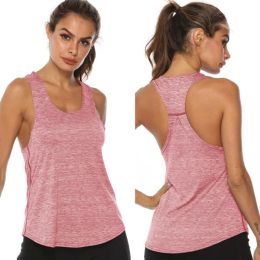 Women T-Shirts Yoga Strawberry Milkshake Sleeveless Racerback Vest Sport FitSinglet Athletic Fitness Sport Tank Topss Quick Dry Female Running Training