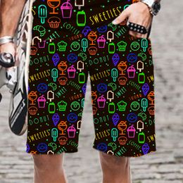 Men's Shorts Summer Colorful graffiti series pattern Beach Pants 3D Printing Men And Women Lovers Sports Street Leisure 230703