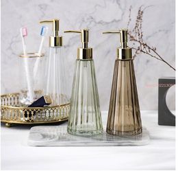 Curtains 300ml Creative Umbrella Shape Glass Lotion Bottle Bathroom Shampoo Soap Dispenser Pump Liquid Soap Dispenser Pump Home Decor