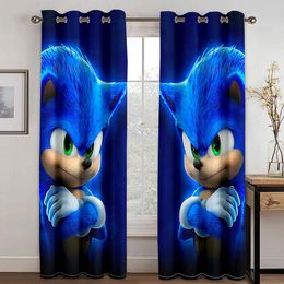 Boxes Children Like the Animation Series Has Come Living Room Bedroom Decorated Sunshade Curtain 2 Pieces of Hook Perforation