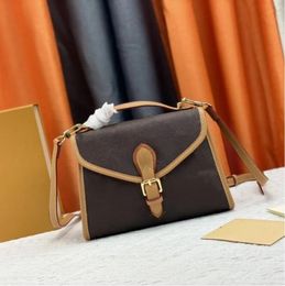 Fashion Shoulder Bag Women Designer Handbag Ivy Retro Messenger Vintage Woman Crossbody Bags Genuine Leather Ladies Casual Totes Removable Strap