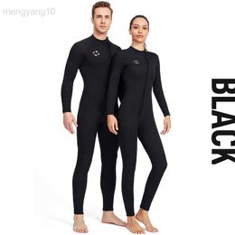 Wetsuits Drysuits DIVE SAIL 3MM Wetsuits SCR Neoprene Diving Suit Couple Clothes One-piece Full Body Keep Warm Wear-resistant Surf Suit HKD230704