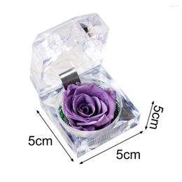 Gift Wrap Jewelry Box Reusable Ring Lightweight Handmade Wonderful Micro Landscape Forever Rose