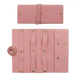 Storage Bags Jewellery Bag Organiser Case In PU Leather For Holding Rings Portable Gift Girls Women Holds