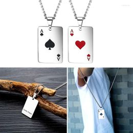 Chains Hearts And Spades Necklace Trend Hip-hop Female Niche Clavicle Chain Fashion Steel Non-fading Jewelry