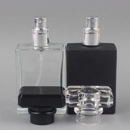 30ml transparent glass empty bottle perfume bottle atomizer spray can be filled bottle spray box travel size portable F3058 Fmnee