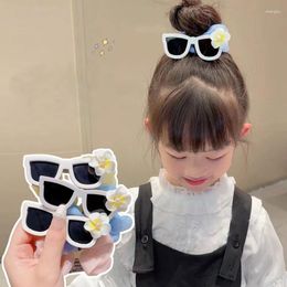 Hair Accessories Cute Flower Baby Sunglasses Shape Bow Rope Headband Elastic Nylon Cloth Bands Seaside Sun Glasses Kids Headwear