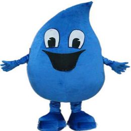 2019 Discount factory a blue adult water drop mascot costume for adult to wear for 231A
