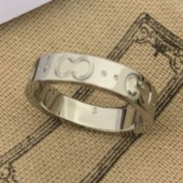 Designer ring Gold ring engagement rings for women rings designer Fashion Titanium Steel Engraved Letter Size 5-10 Band Rings nail ring wedding ring men ring