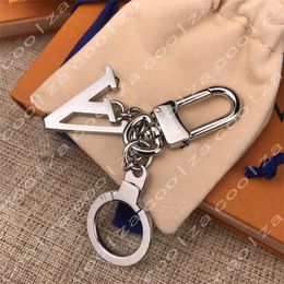 Designer Keychain Luxury Brand Keyring Classic Letter Key Chain Fashion Women Bag Charm Men Car Keychains Portable Key Ring