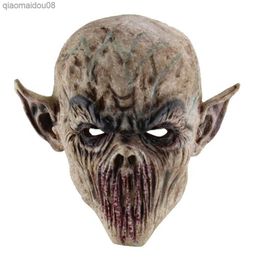 Halloween Mask Horror Alien Latex Face Cover Cosplay Masquerade Party Costume Prop For Halloween Decoration Scary Headgear L230704