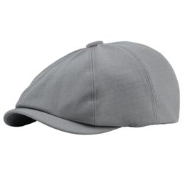 Spring Summer Soft Newsboy Hat for Men Women 8 Panel Flat Cap Hat Ivy Cabbie Driving Fitted Golf Beret Hats