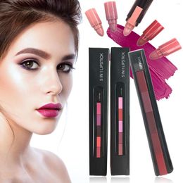 Lip Gloss Long Lasting Tint Super Stay Lipstick 5 In 1 Multicolor Combination Lipsticks Velvety High Kit For Women