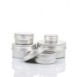 5g 10g 15g 20g 30g 40g 50g 60g Aluminum Jars Empty Cosmetic Makeup Cream Lip Balm Gloss Metal Aluminum Tin Containers Ouunq