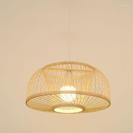 Pendant Lamps Bamboo Art Lights Chinese Simlple Homestay El Decoration Chandeliers Bedroom Living Room Balcony Home Light Fixtures