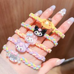 Cute Candy Kuromi Girls Hairbands Kids Elastics Hair Bands Hair Accesorios Children Rubber Bands Hairs Rope Headwear 2198