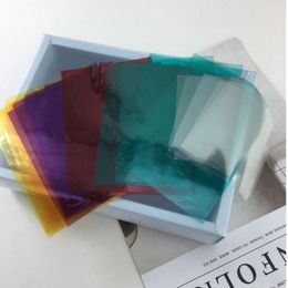 Gift Wrap 500PCS Candy Packaging Paper Lollipop Cookie Nougat Wrapper Packing Cellophane DIY Colourful Transparent Handmade