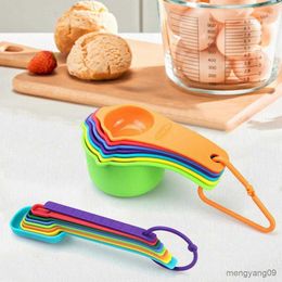 Measuring Tools Reusable Scoop Set Rounded Edge Measuring Teacup Food Grade Milk Measuring Spoon Set Liquid Power R230704