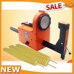 Automatic Electric Spiral Potato Cutter Tornado Potato Slicer Curly Fries Twist