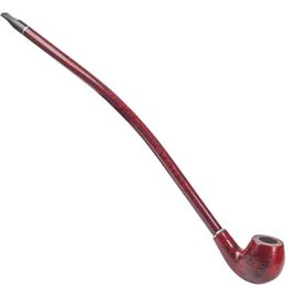 Smoking Pipes Long rod resin pipe, long handle frosted heat-resistant hammer, curved pipe