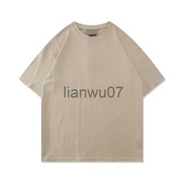 Mens TShirts 21ss Designer Tide T Shirts Chest Letter Laminated Print Short Sleeve High Street Loose Oversize Casual Tshirt 100 Pure Cotton Tops for Men an J230704