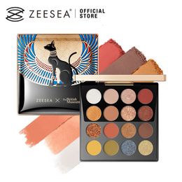 Eye Shadow Liner Combination ZEESEA Color Egyptian Shadow Pallete 16 Anderson Cat s Pink Pearl Cleopatra Make Up Palette 230703