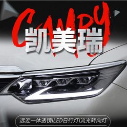 For 20 15-20 17 Toyota Camry Headlights Assembly 7.5 Modified New LED Daylight Xenon Headlights Daytime Running Lights Turn Signal