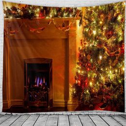 Tapestries Christmas decoration tapestry Christmas bedroom dormitory decoration tapestry Christmas background wall decoration tapestr