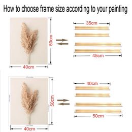 Number Wooden Pictures Frame for Wall Canvas Frame Diamond Painting Large Size Diy Picture and Poster Wall Frame Pine Composite Decor