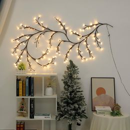 LED Light Tree Branch Light willow Tree Light Rattan Christmas Decoration vine Light Night Light warm white string lights fairy 144LED USB powered Holiday Party