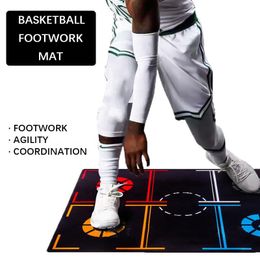 Pads Professional Basketball Training Mat Non Slip Foot Work Practise Mat Dribbling Ball Control Basketball Footstep Mat