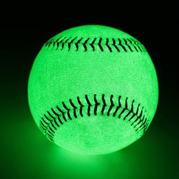 Other Sporting Goods 9 Inch Noctilucent Baseball Glow In The Dark Official Size Luminous Ball Gifts For Night Pitching Hitting 230704