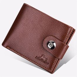 Slim Leather Multi-card-bit Bag Men Wallet Credit Card Cow Pick Up Package Bus Card Wallet Billetera Portemonnee