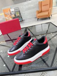 2023ss Top Luxury Runner Sports Platform Sneakers Shoes Men Outdoor Trainers White Black Calfskin Leather Rubber Tread Sole Party Dress Casual Walking Originla Box