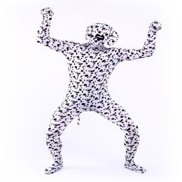 Lycra spandex zentai suits dalmatian dog costumes halloween cosplay300F