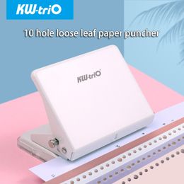 Other Desk Accessories KW-triO 10 Hole Paper Puncher A4B5A5 Paper 302620 Hole DIY Hole Punch Loose Leaf Hole Punch Paper Hole Punch School Supplies 230703