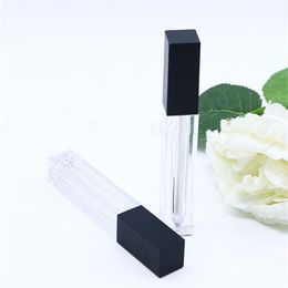 Empty 6ml Clear Liquid Lipstick Bottle With matte cap DIY Cosmetic Lip Gloss Tube Balm Container Travel F3603 Ueuvb