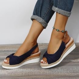 Sandals Fashion Peep Toe Wedge For Women 2023 Summer Lightweight Platform Gladiator Shoes Woman Plus Size Non Slip Beach