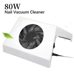 Nail Practice Display 80W Electric Dust Vacuum Cleaner With Bags Fan Manicure Suction Polish Pedicure Tools 230704