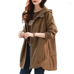 Women's Trench Coats Windbreaker Women Mid-length Coat Spring Autumn 2023 This Year With European Goods In Early Loose Thin