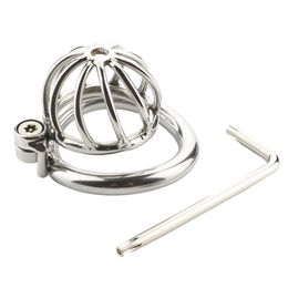 Male Chastity Device Unique Design Stainless Steel Chastity Cage With Arc-Shaped Cock Ring Penis Belt Sex Toys Men