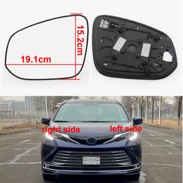 For Toyota Sienna 2021 / Crown Kluger 2021 2022 Car Accessories Side Rearview Mirror Lenses Reflective Glass Lens with Heating