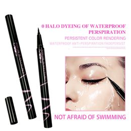 Eye Shadow/Liner Combination 12pcs/lot Wholesale Eyes Makeup Liquid Eyeliner Waterproof 24 Hours Long-lasting Black Eyeliner Pen Make up Eye Liner Pencil 230705